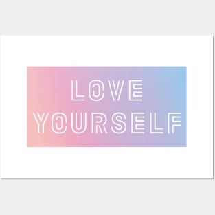 BTS LOVE YOURSELF PASTEL GRADIENT Posters and Art